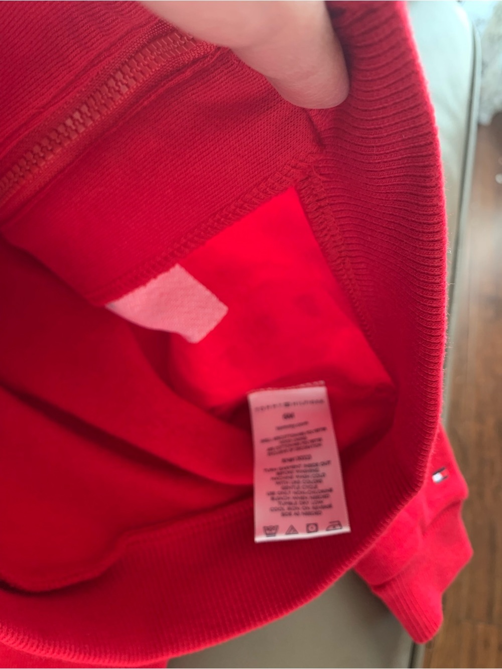 Tommy Hilfiger Red Sequin Heart Baby Hoodie & Pants Set - Picture 11 of 17